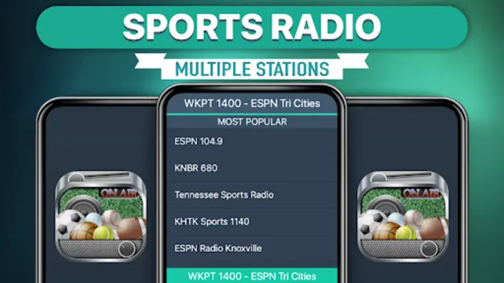 Sports Radio Favorites android App screenshot 2